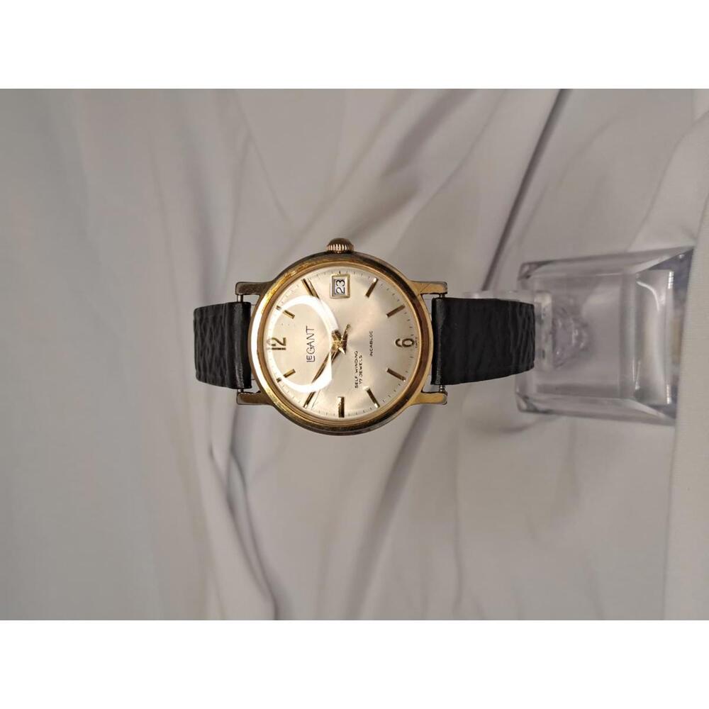 Vintage LeGant Automatic Swiss Watch - 17J - Date - Original Kreisler USA Strap